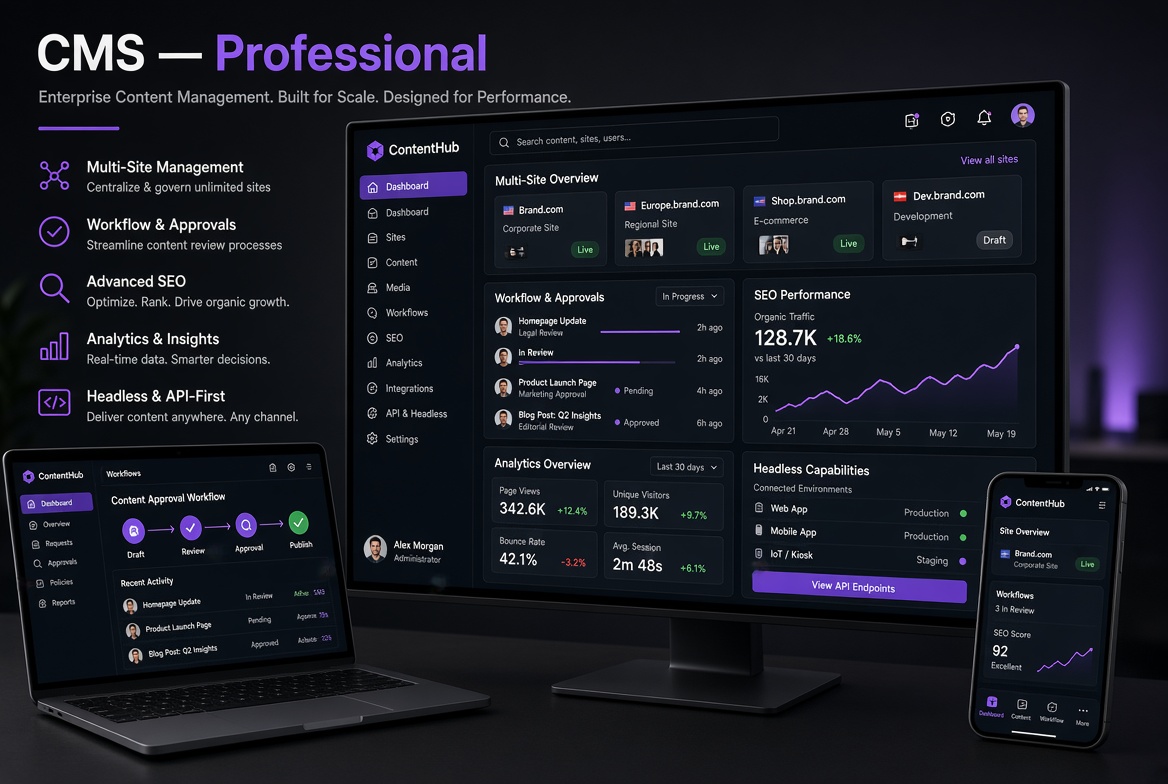 Content Management System (CMS) — Professional