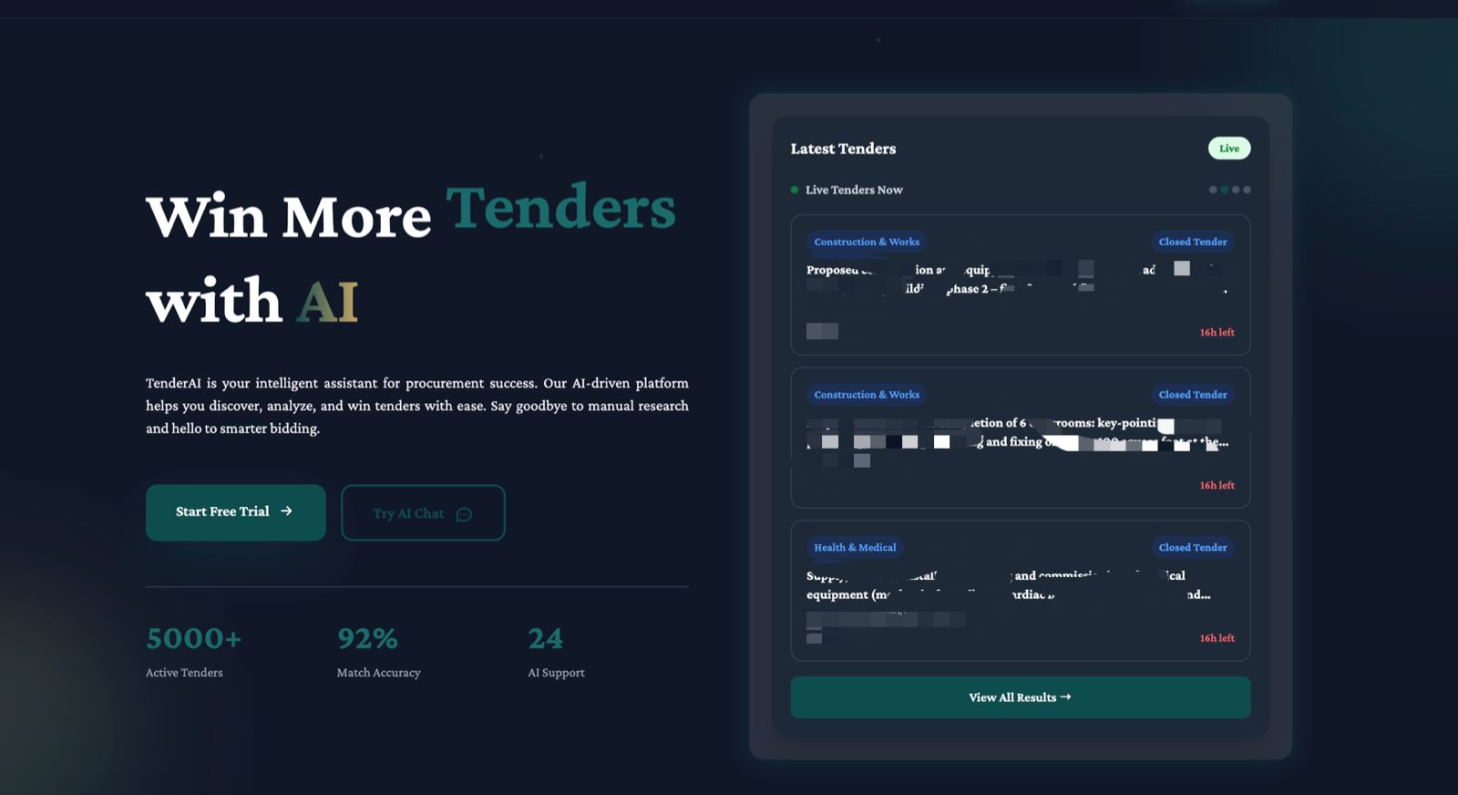Meet TenderAI — Your AI Tender Assistant